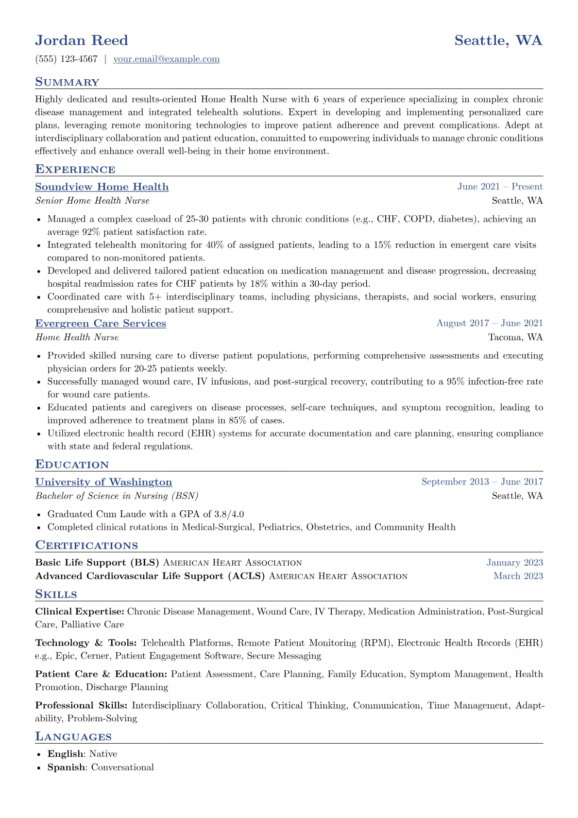 Home Health Nurse version - Page 1