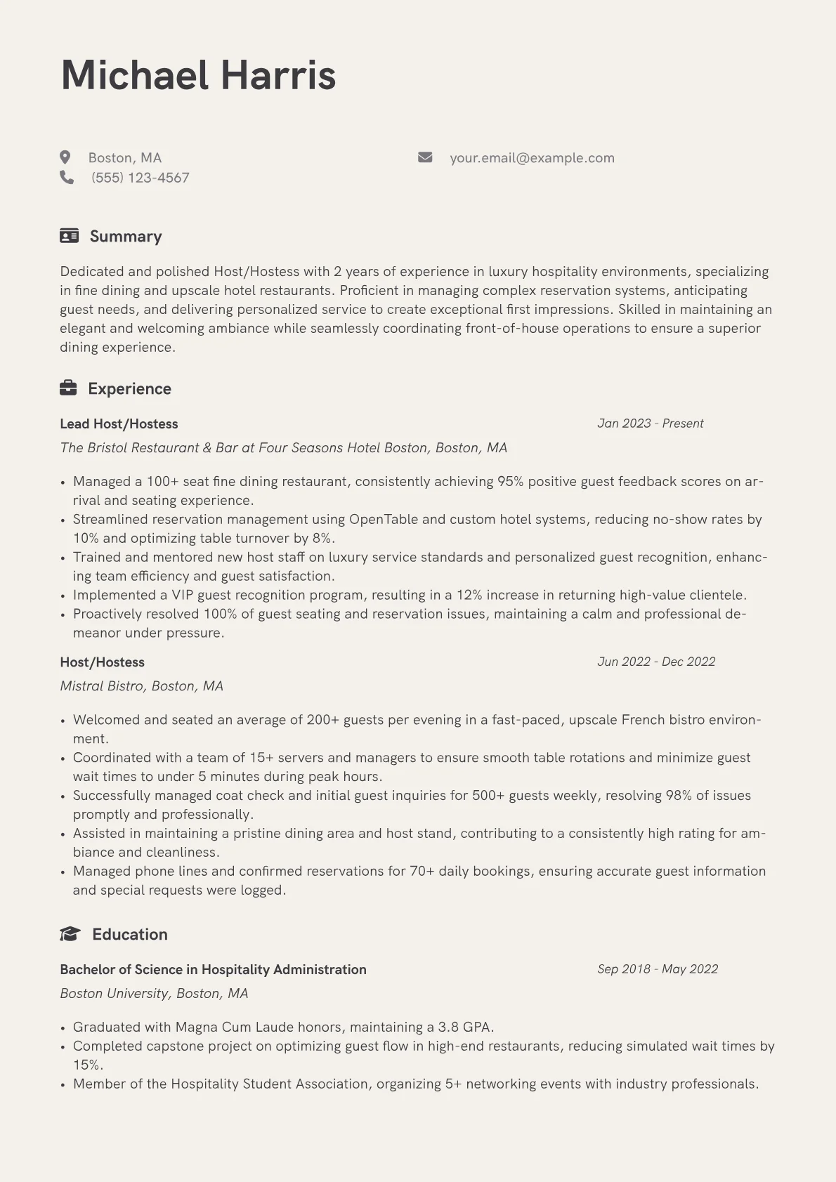 Luxury Fine Dining version - Page 1