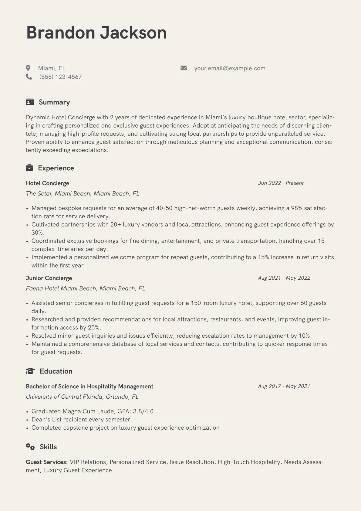Boutique Luxury Concierge version - Page 1