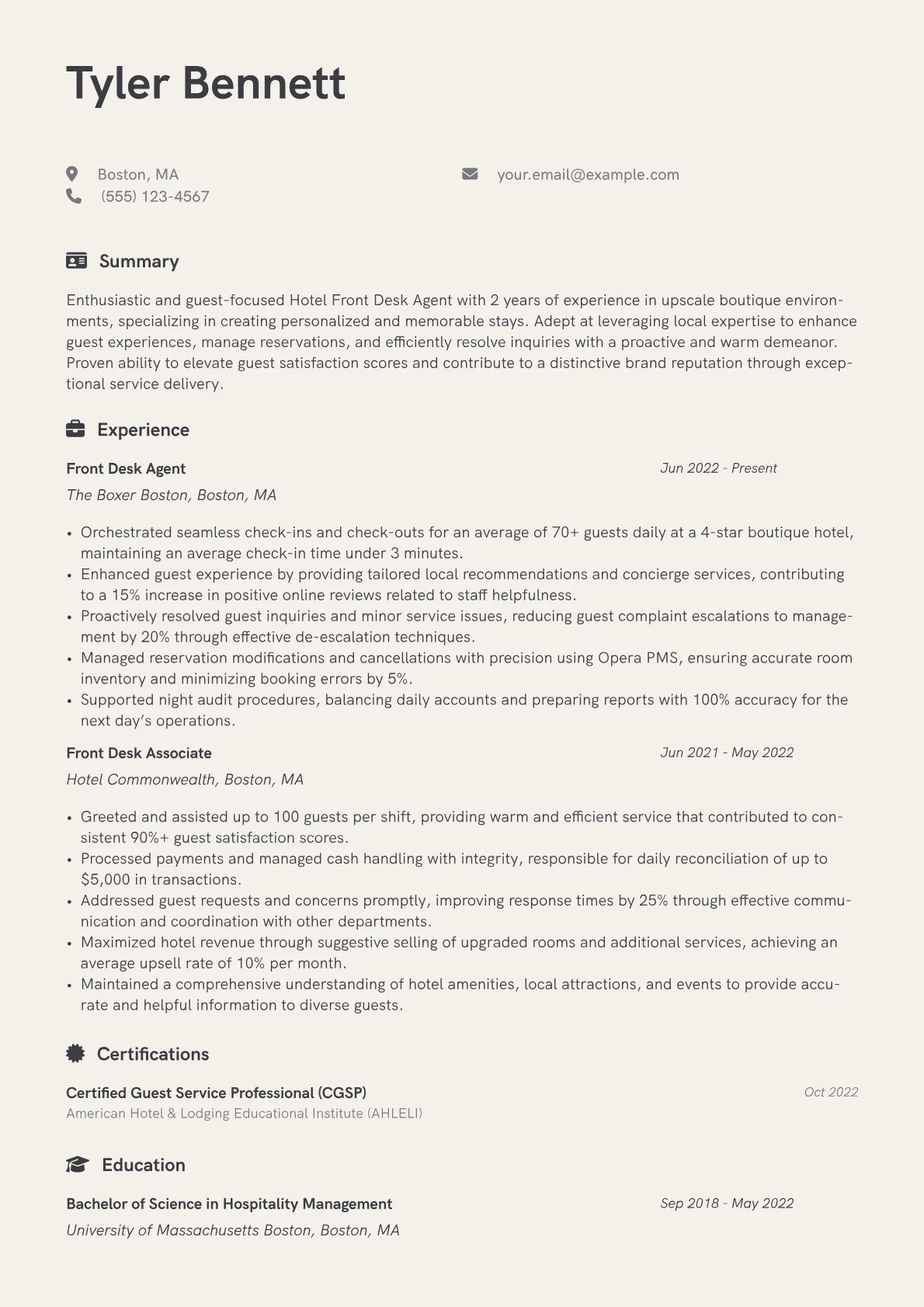 Boutique Hotel Specialist version - Page 1