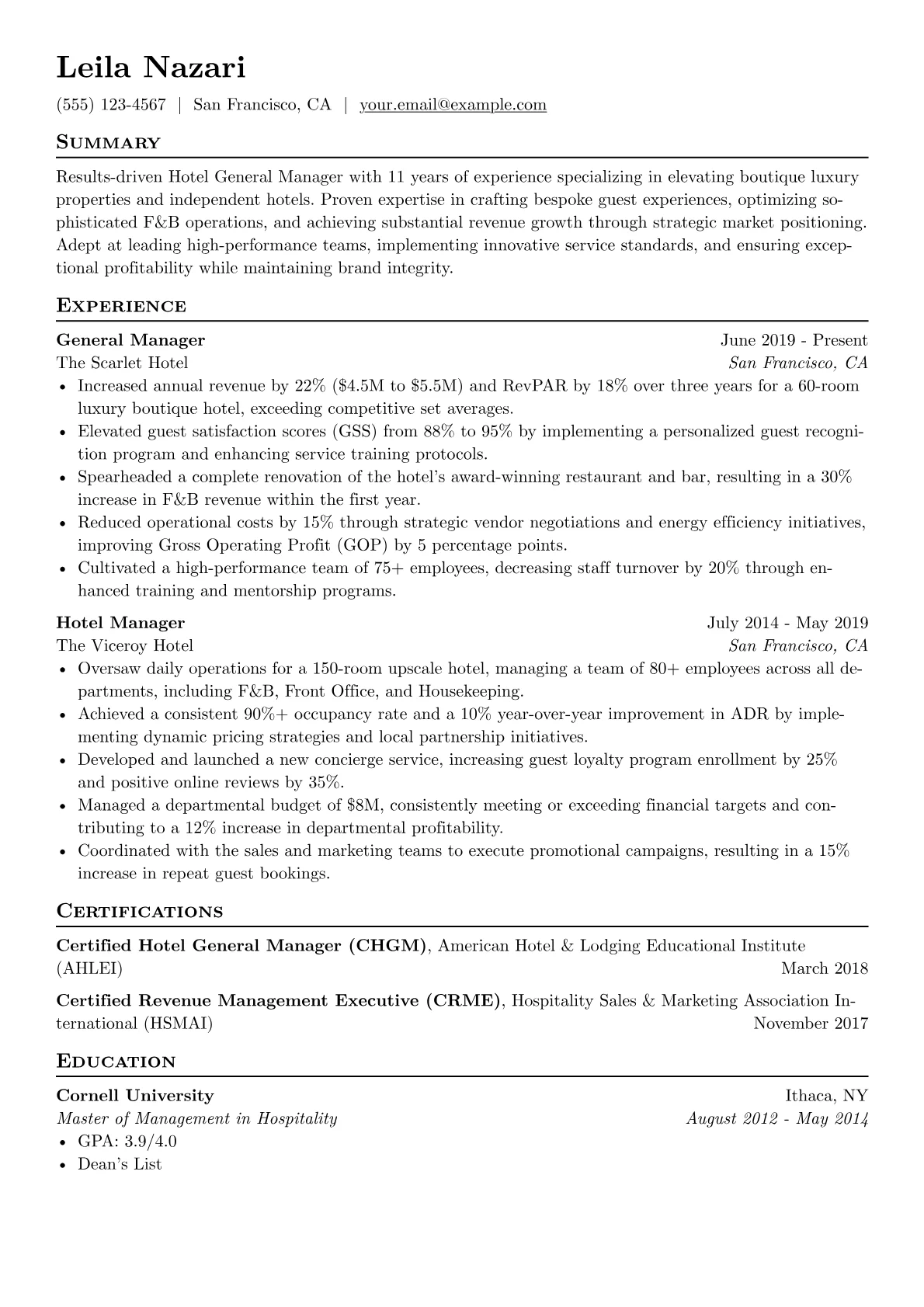 Boutique Luxury Hotel version - Page 1