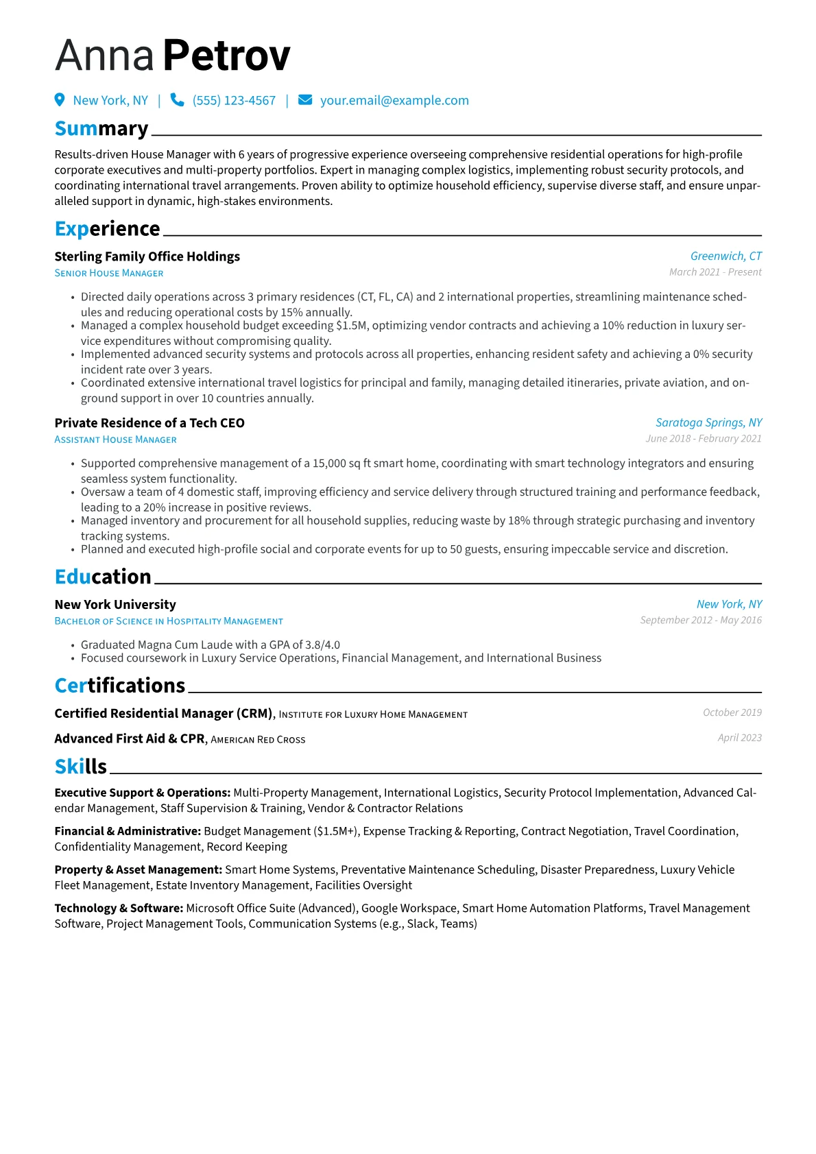 House Manager version - Page 1