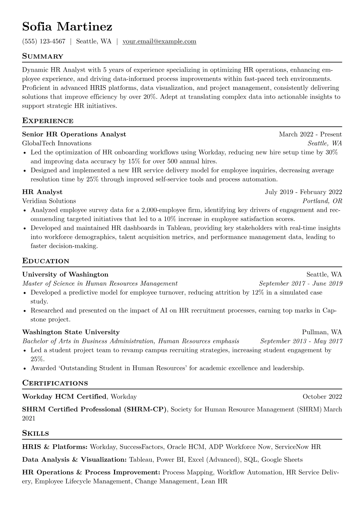 HR Operations Specialist version - Page 1