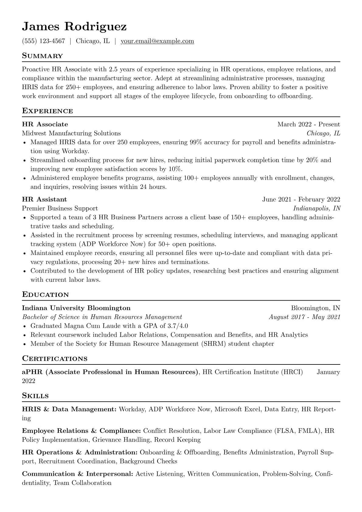 HR Operations version - Page 1
