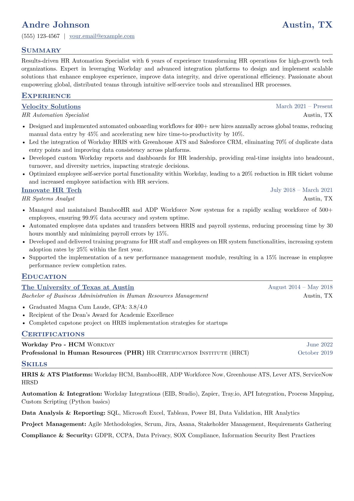 HR Automation version - Page 1