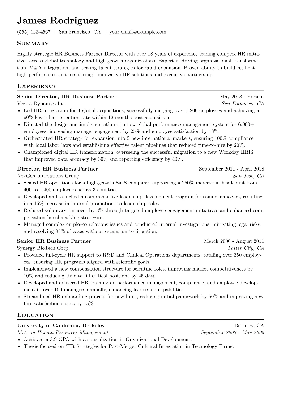 Global & M&A Focused version - Page 1