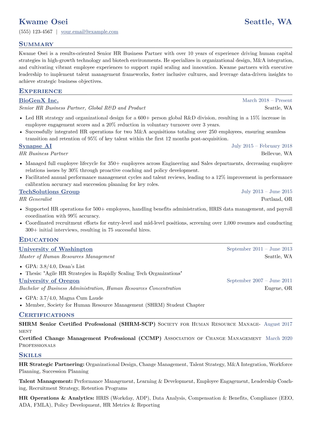 HR Business Partner version - Page 1