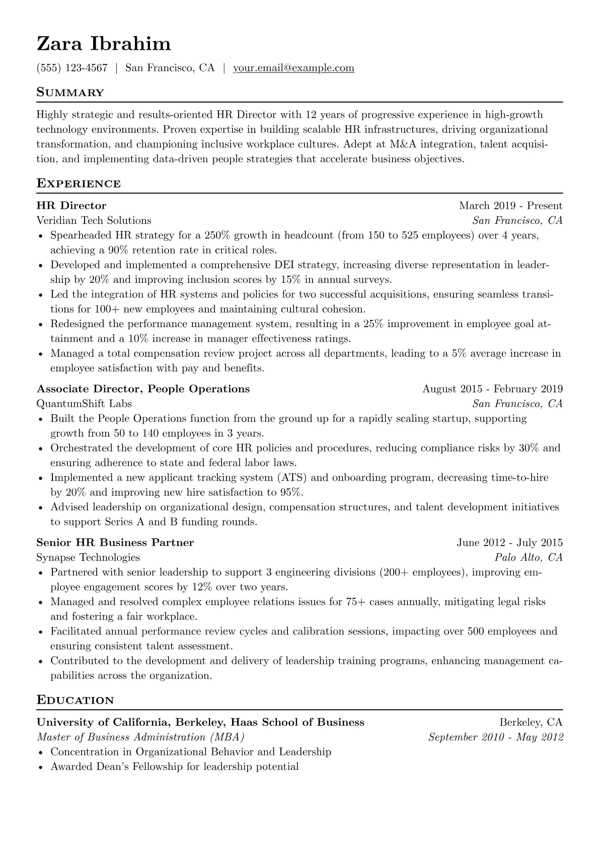 HR Director version - Page 1