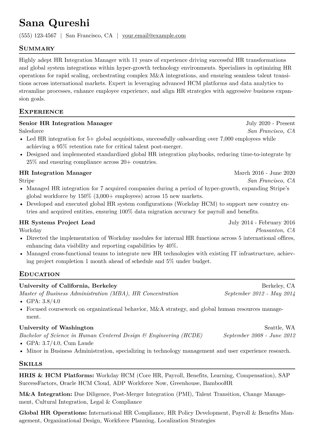 HR Integration Manager version - Page 1