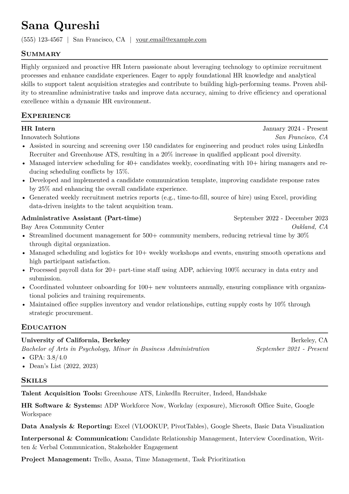 HR Intern - Talent version - Page 1