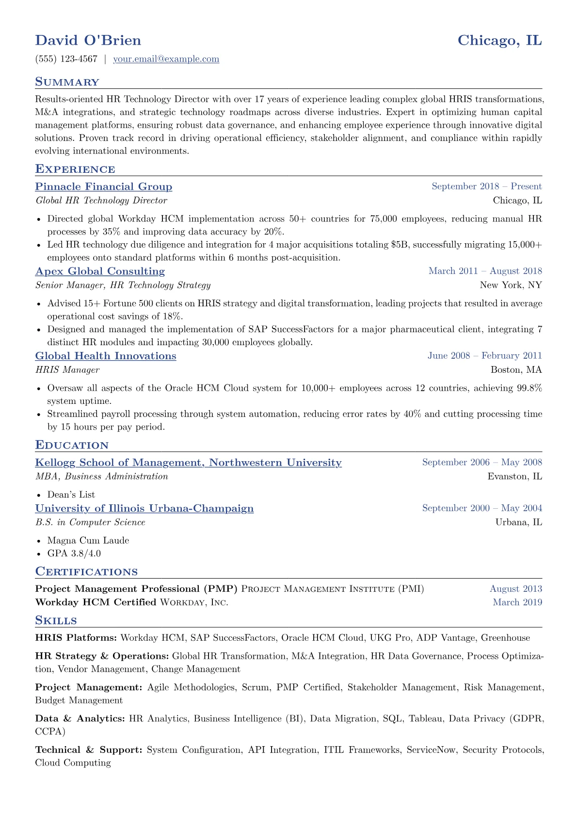 Global HRIS & M&A version - Page 1
