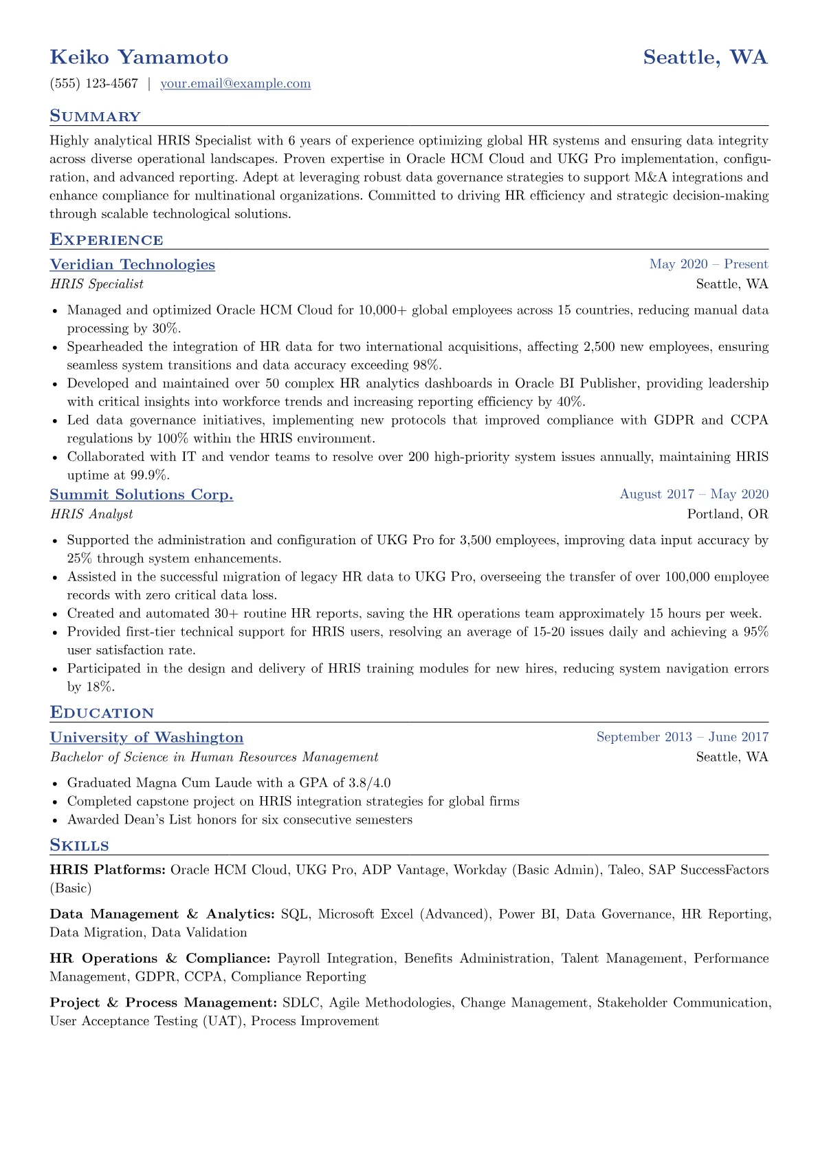 HRIS Specialist version - Page 1