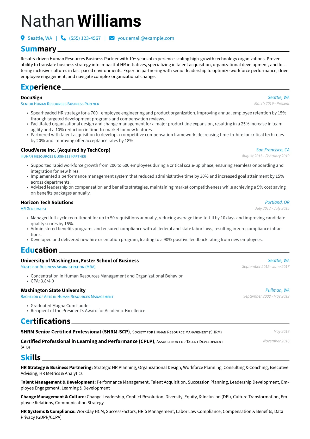 HR Business Partner version - Page 1