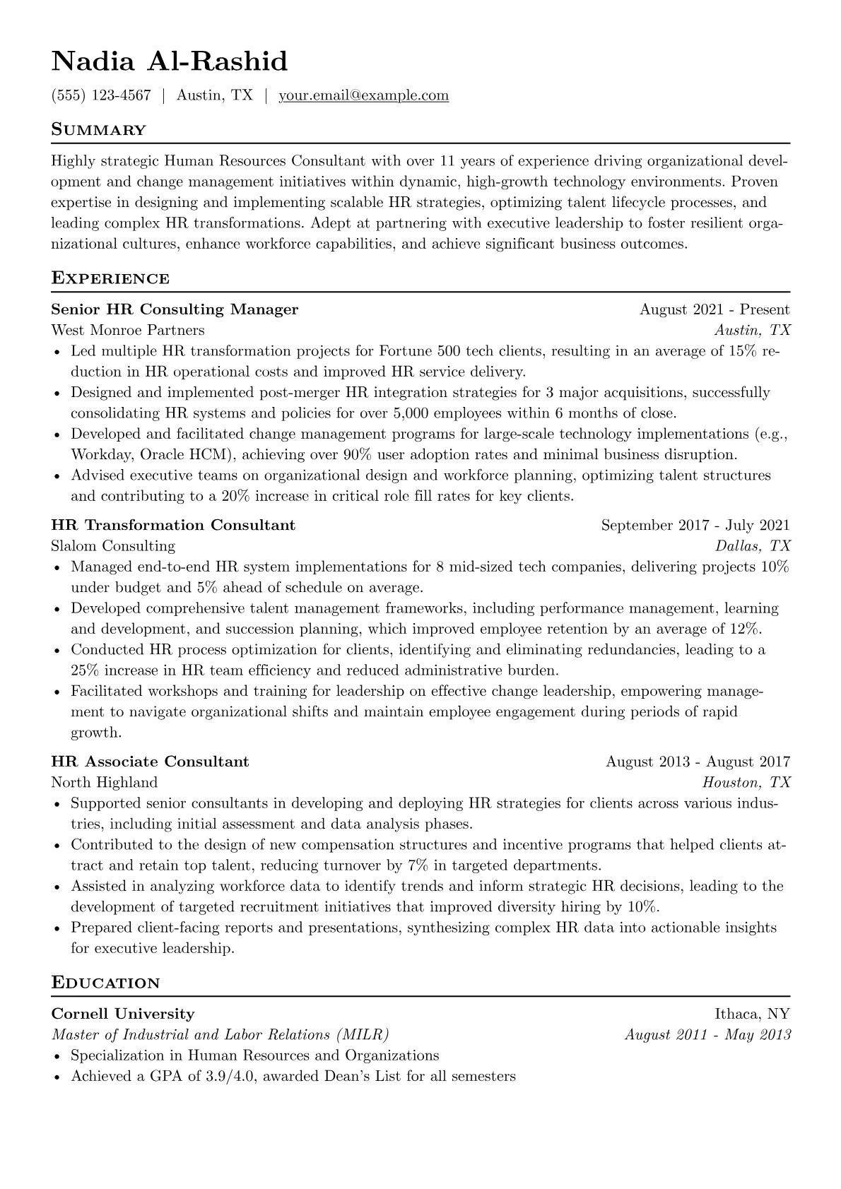 HR Consultant version - Page 1