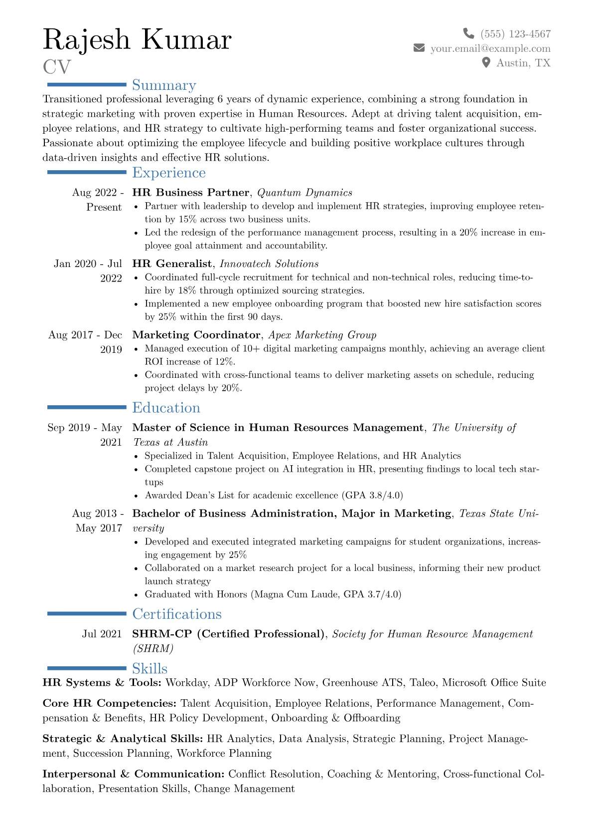 Career changer version - Page 1