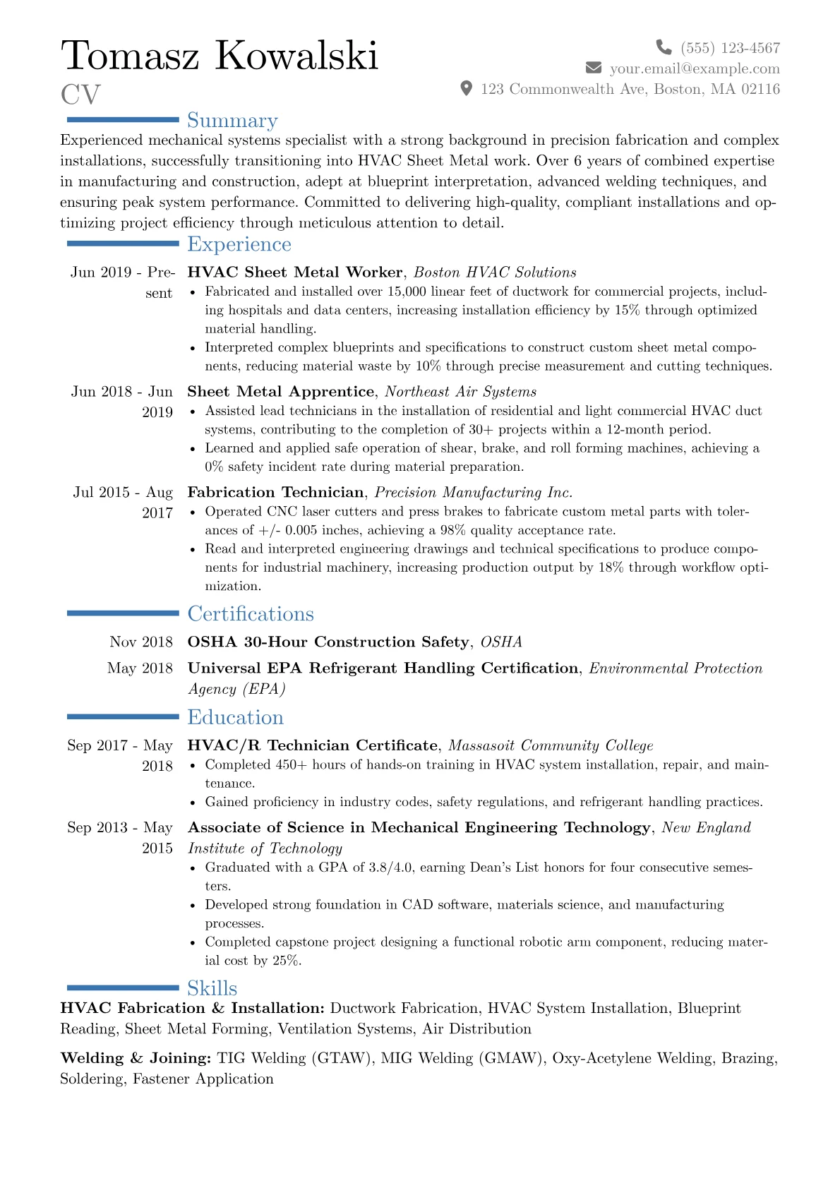 Career changer version - Page 1