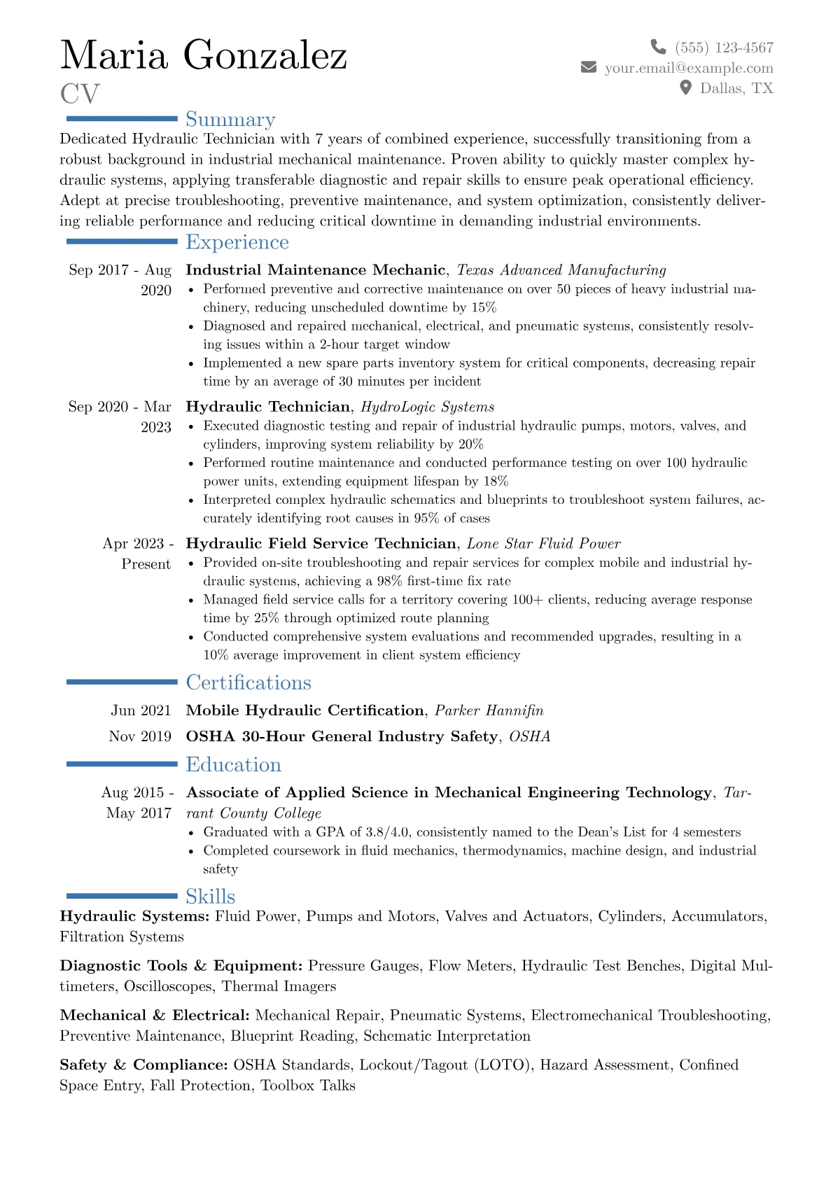 Career changer version - Page 1