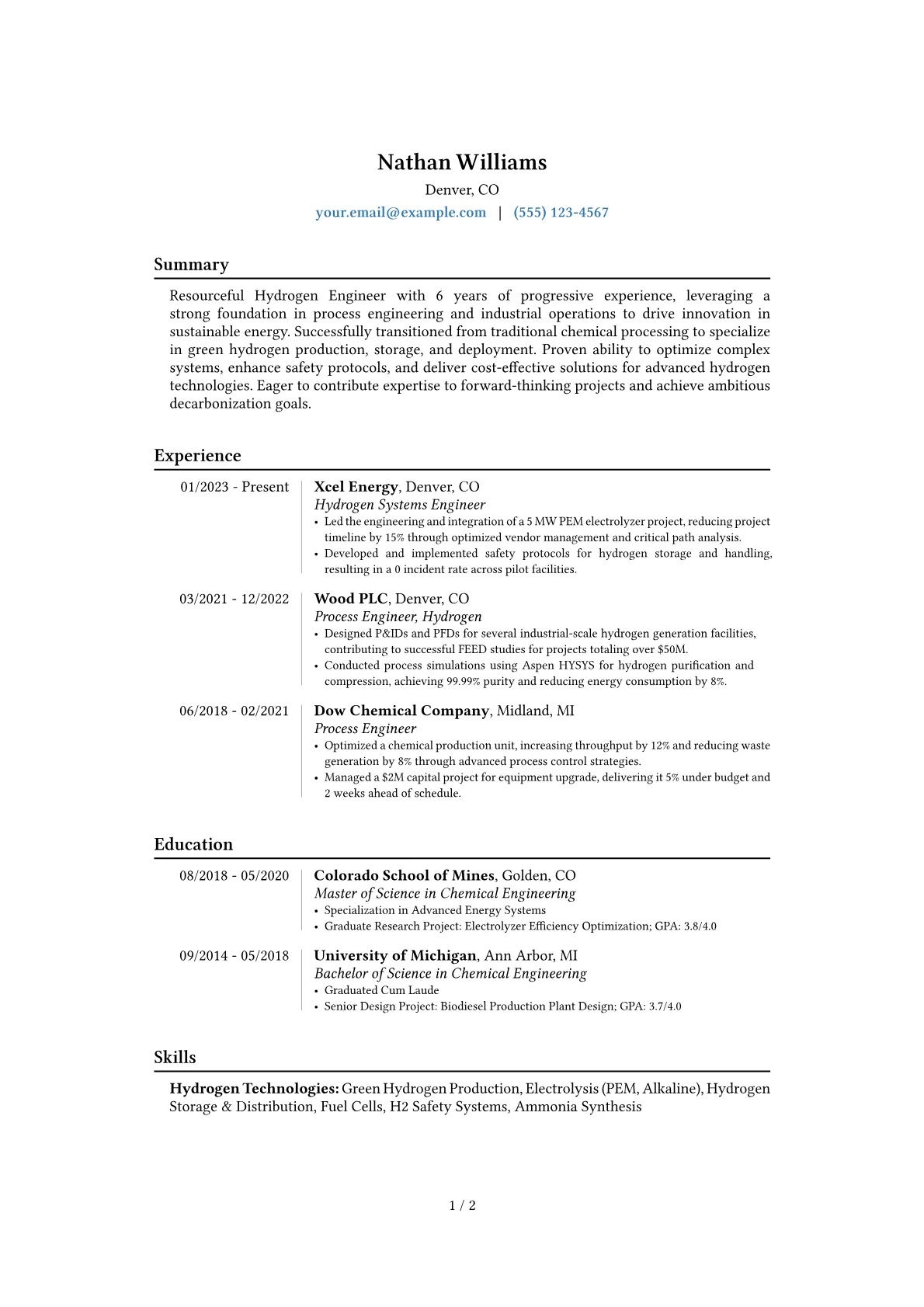 Career changer version - Page 1