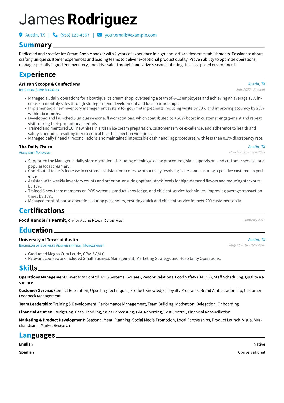 Gourmet Ice Cream Shop version - Page 1