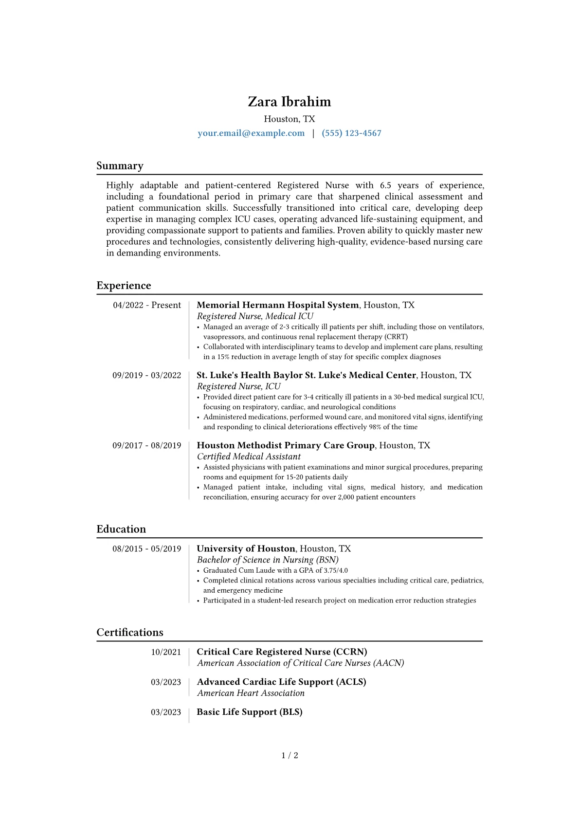 Career changer version - Page 1