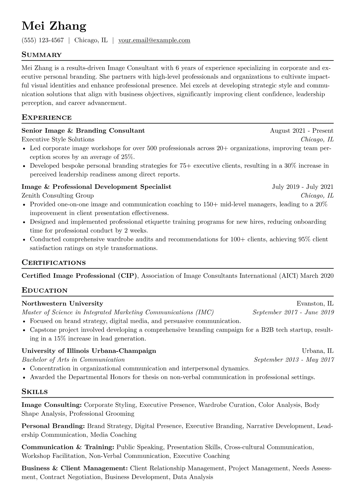 Corporate & Executive version - Page 1