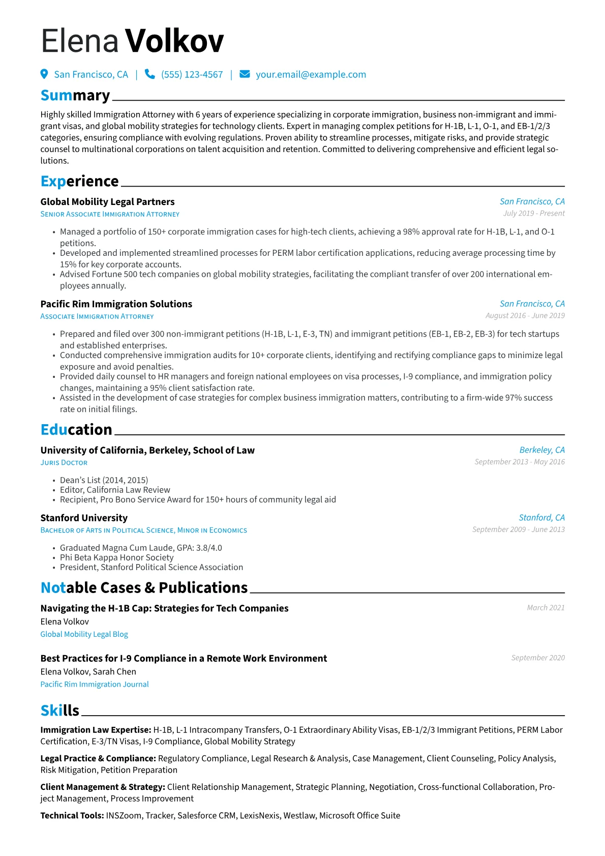 Immigration Attorney version - Page 1