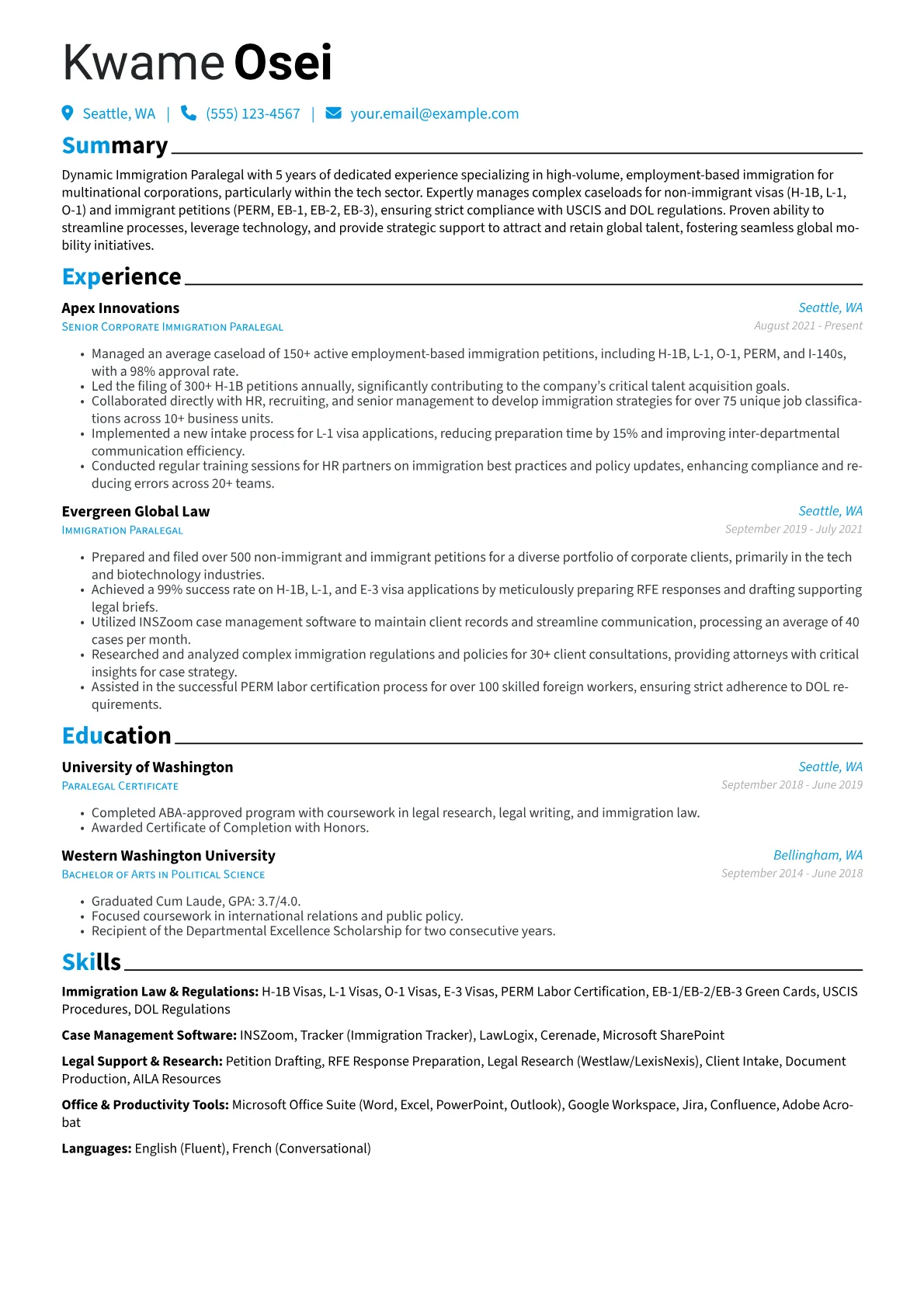 Corporate Immigration version - Page 1