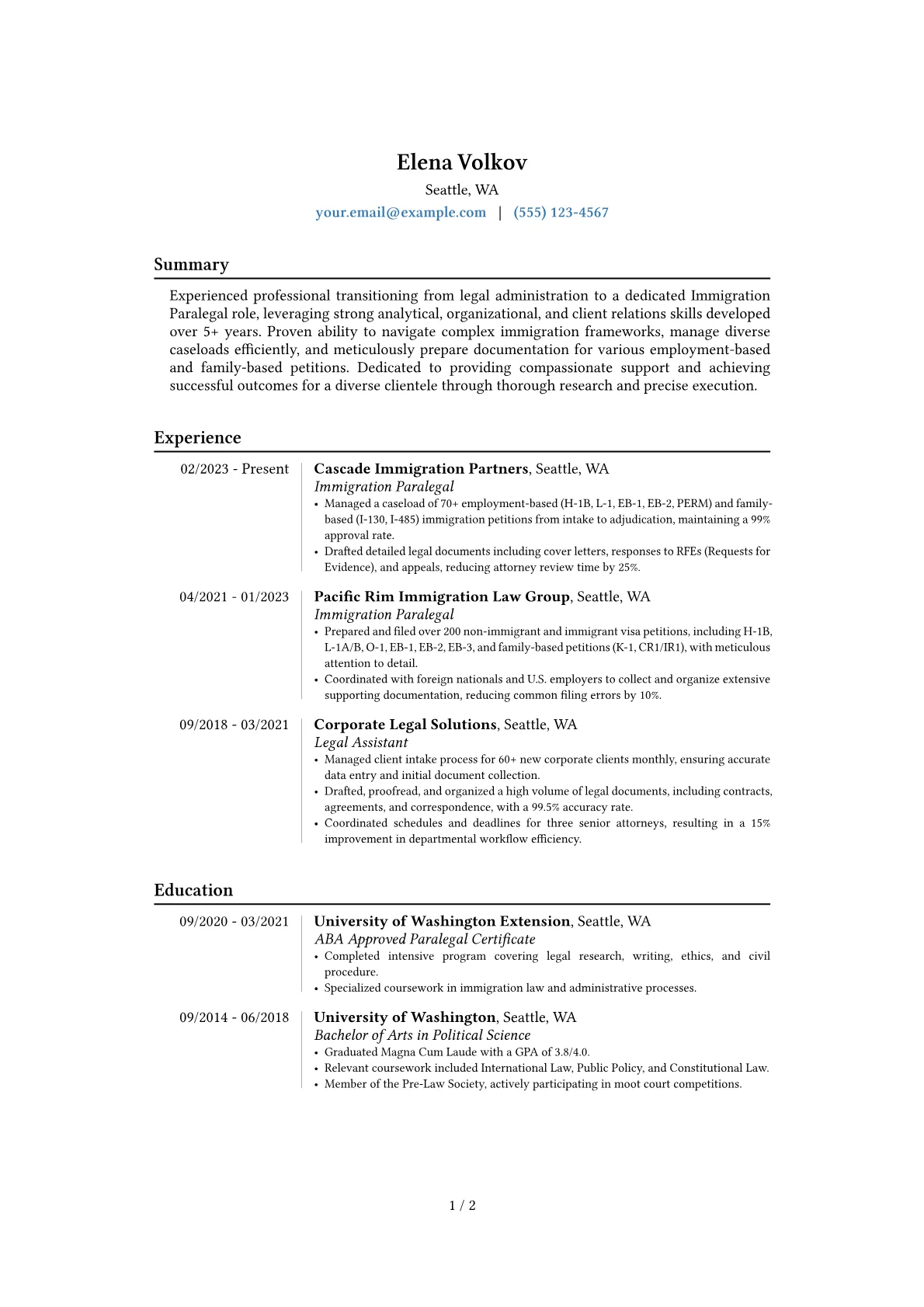 Career changer version - Page 1
