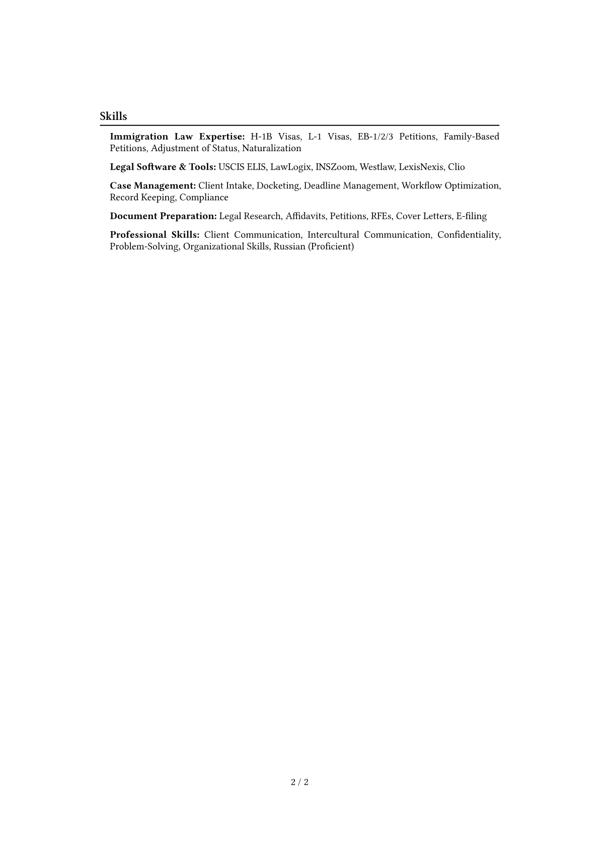 Career changer version - Page 2
