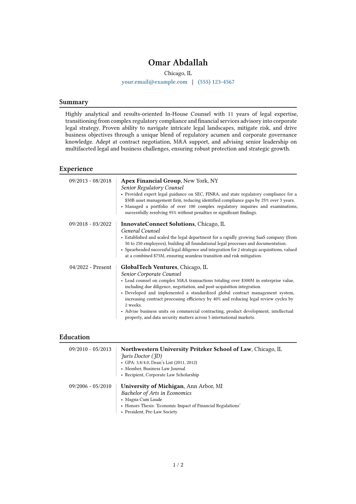 Career changer version - Page 1
