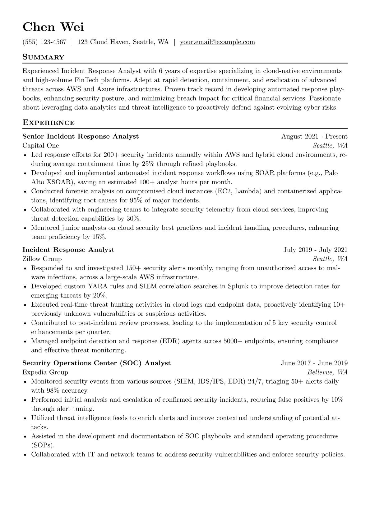 Cloud-Focused Incident version - Page 1