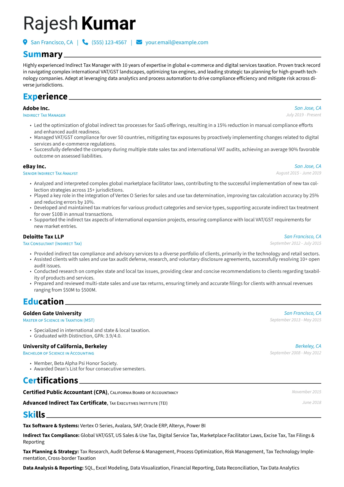 Indirect Tax Manager version - Page 1