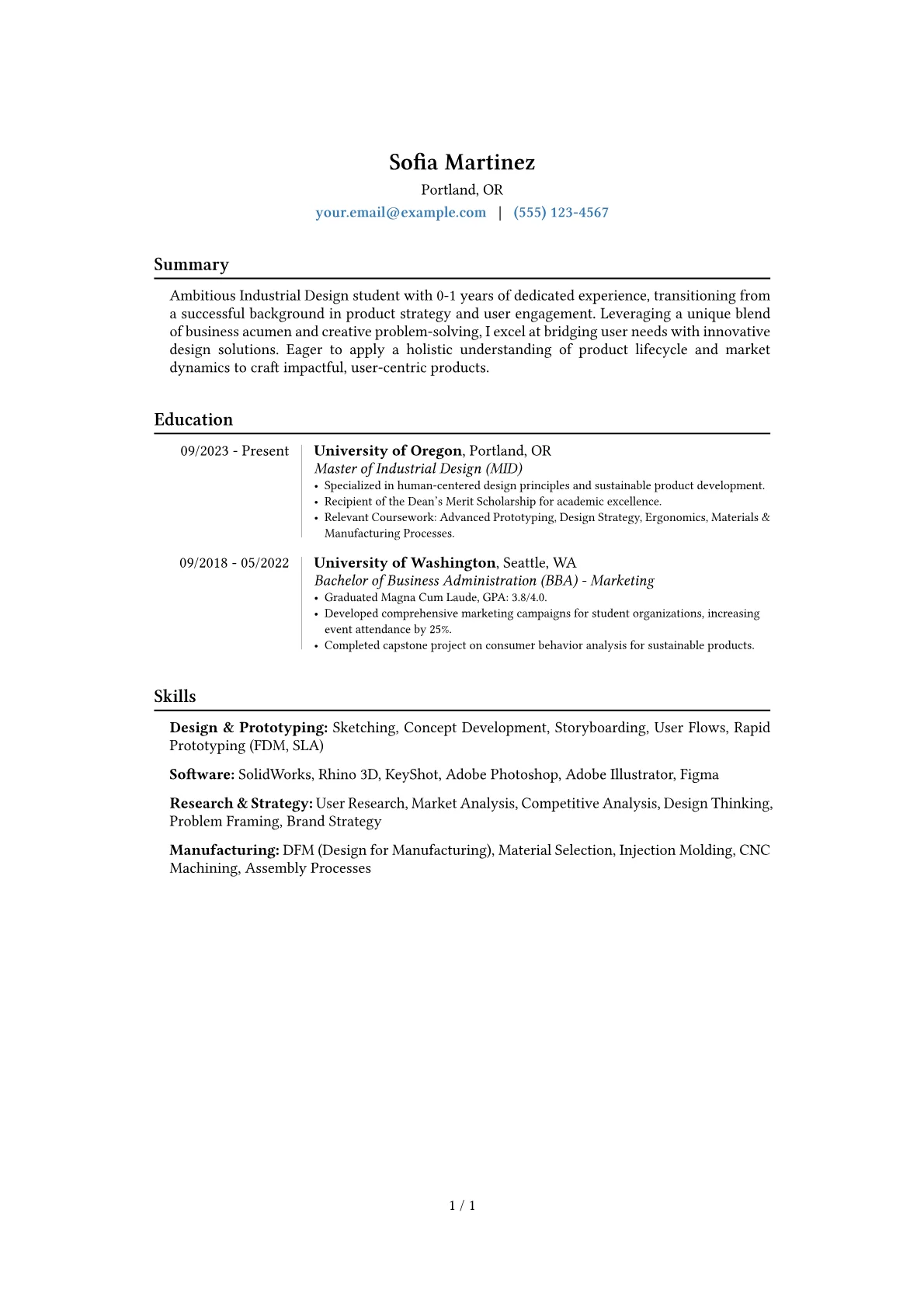 Career changer version - Page 1