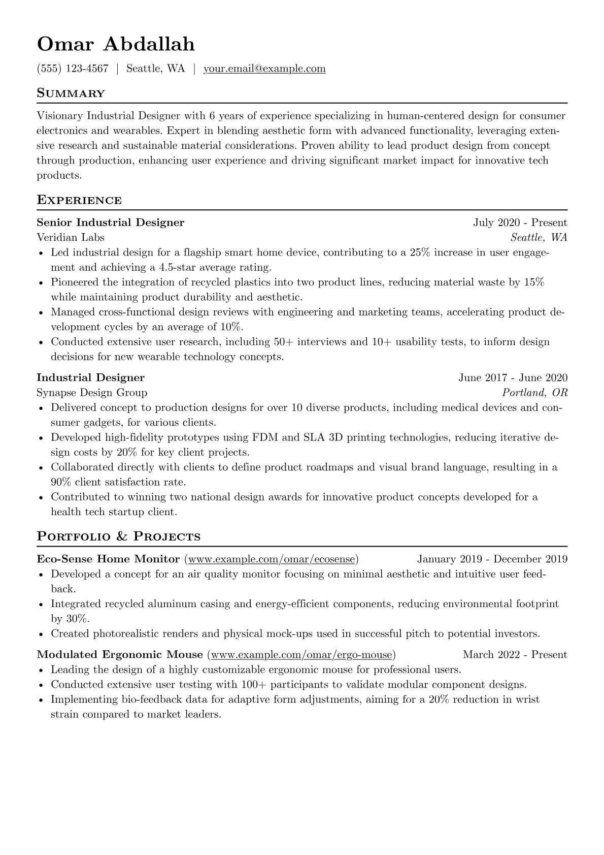 Industrial Designer version - Page 1
