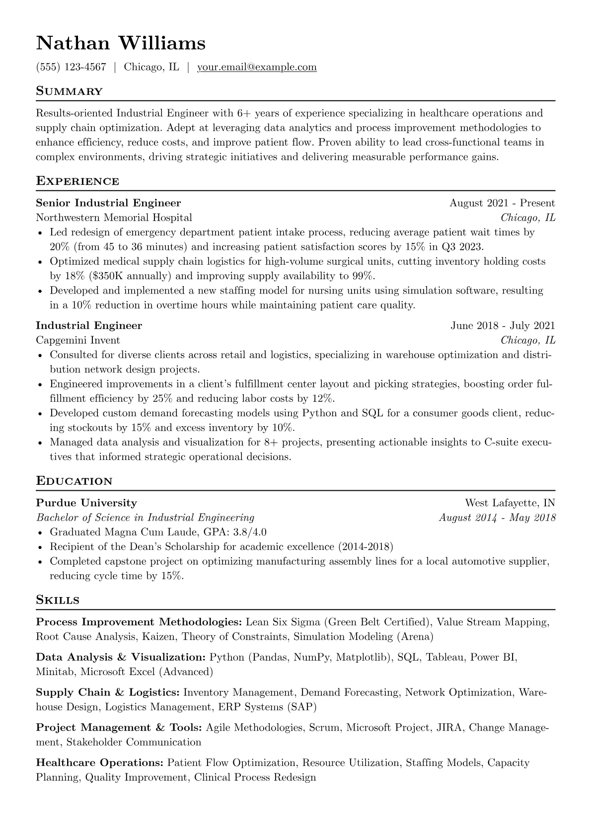 Industrial Engineer version - Page 1