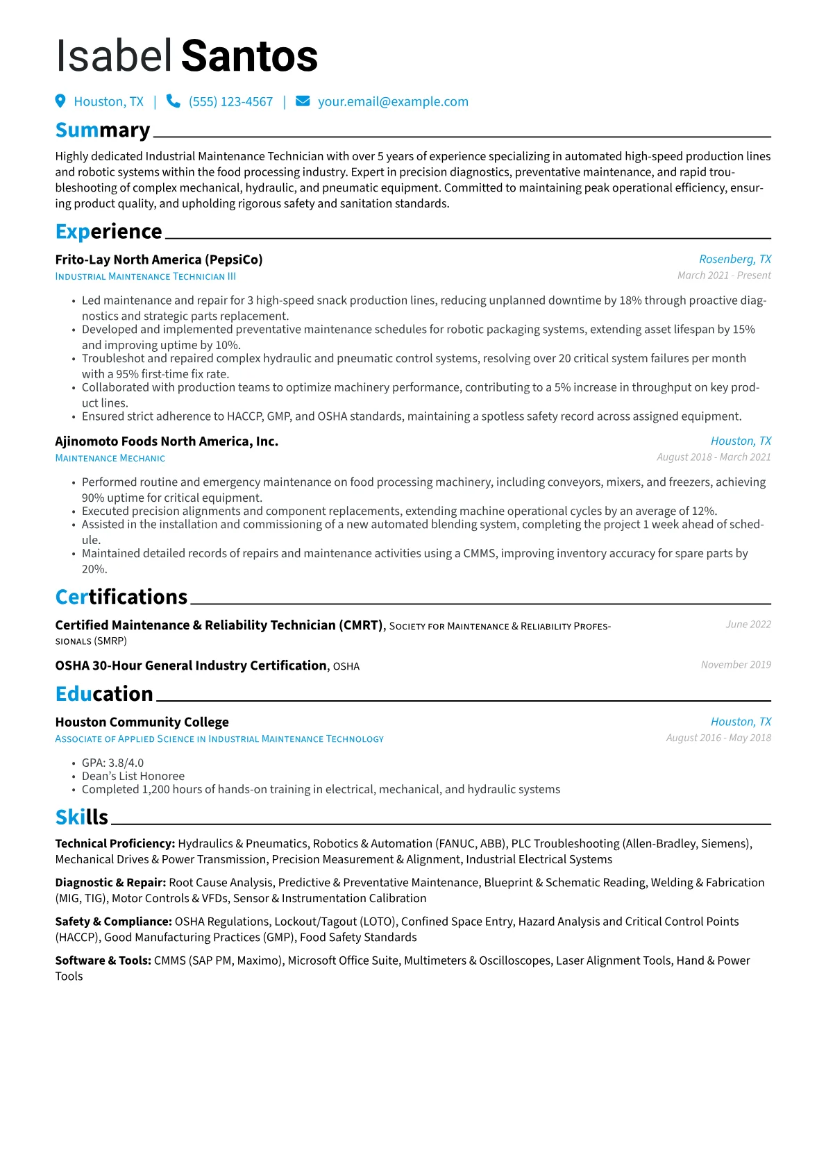 Technical Proficiency version - Page 1