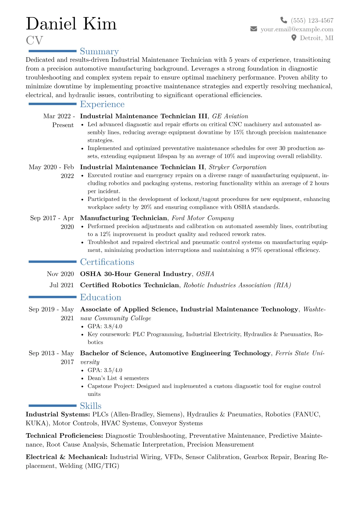 Career changer version - Page 1