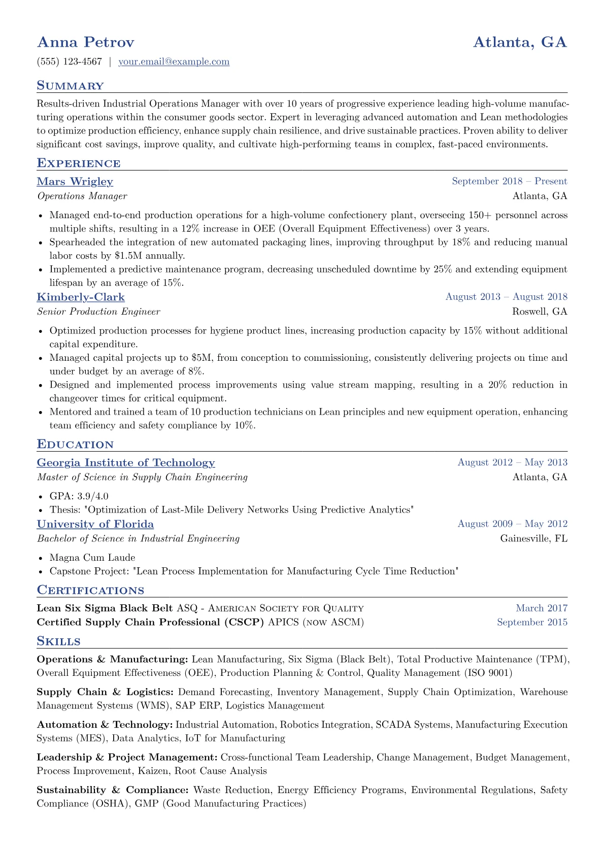 Operations & Manufacturing version - Page 1