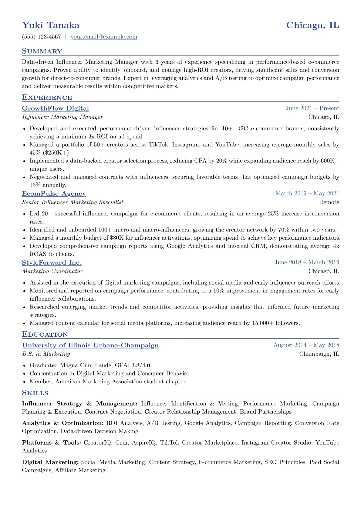 E-commerce Performance version - Page 1