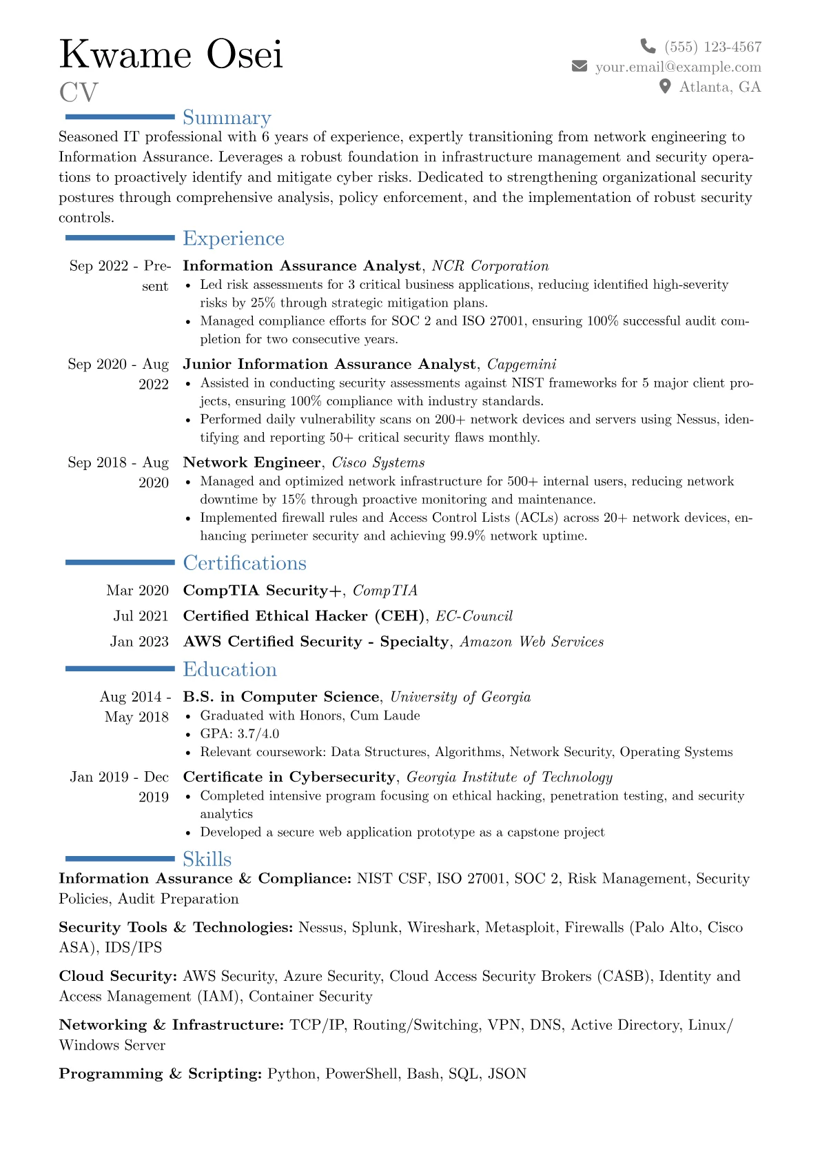 Career changer version - Page 1