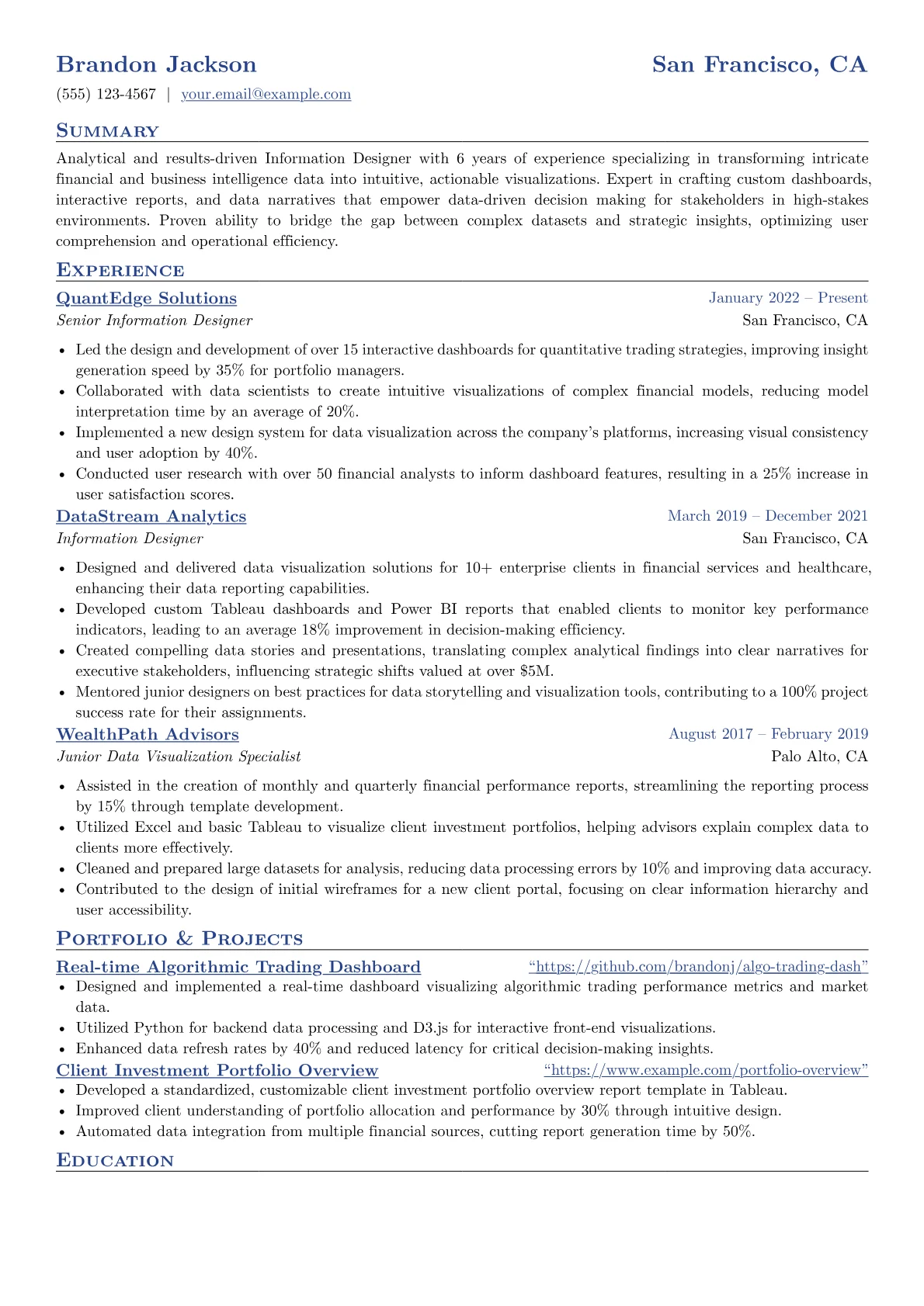 Financial Business version - Page 1
