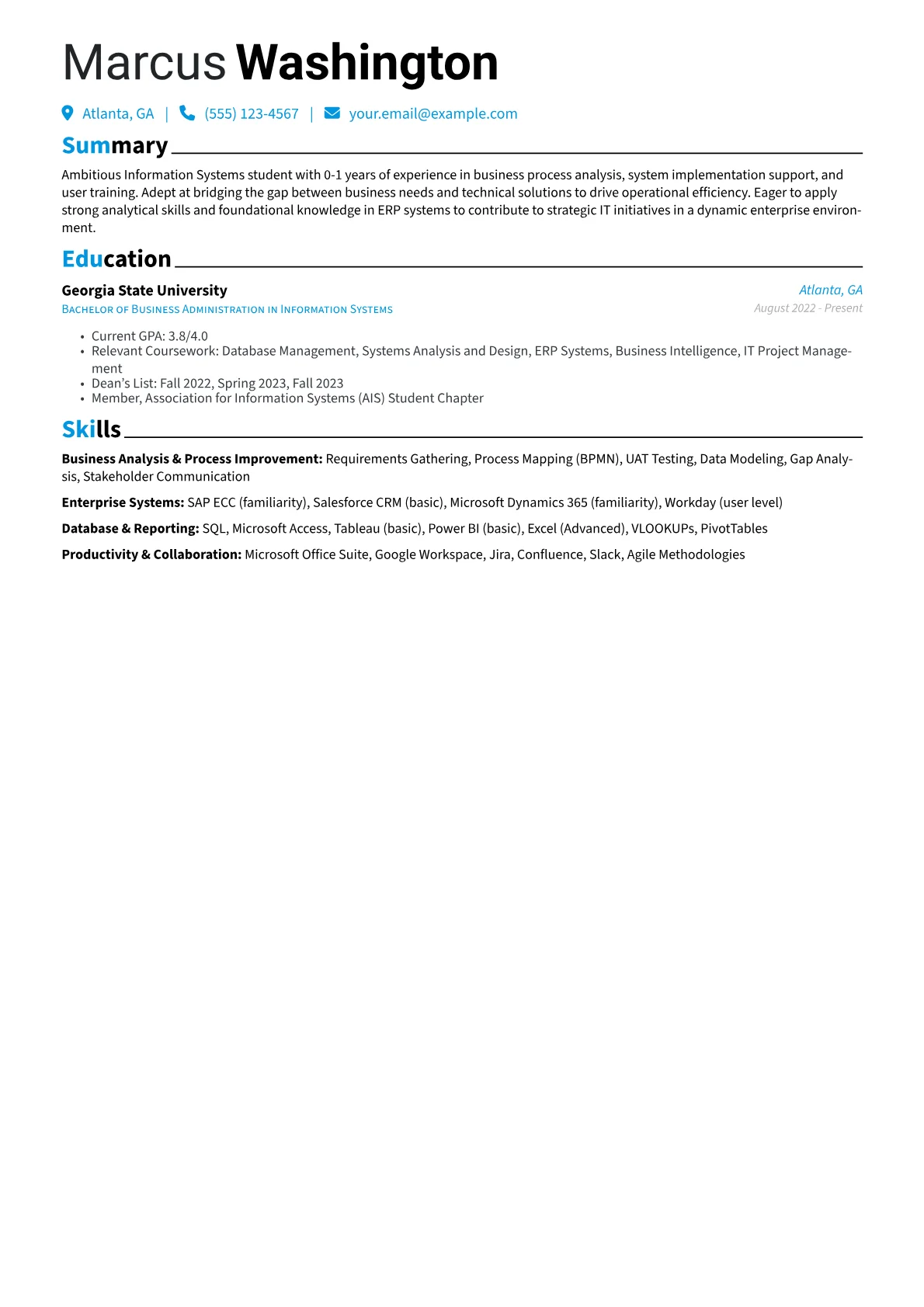 Information Systems version - Page 1