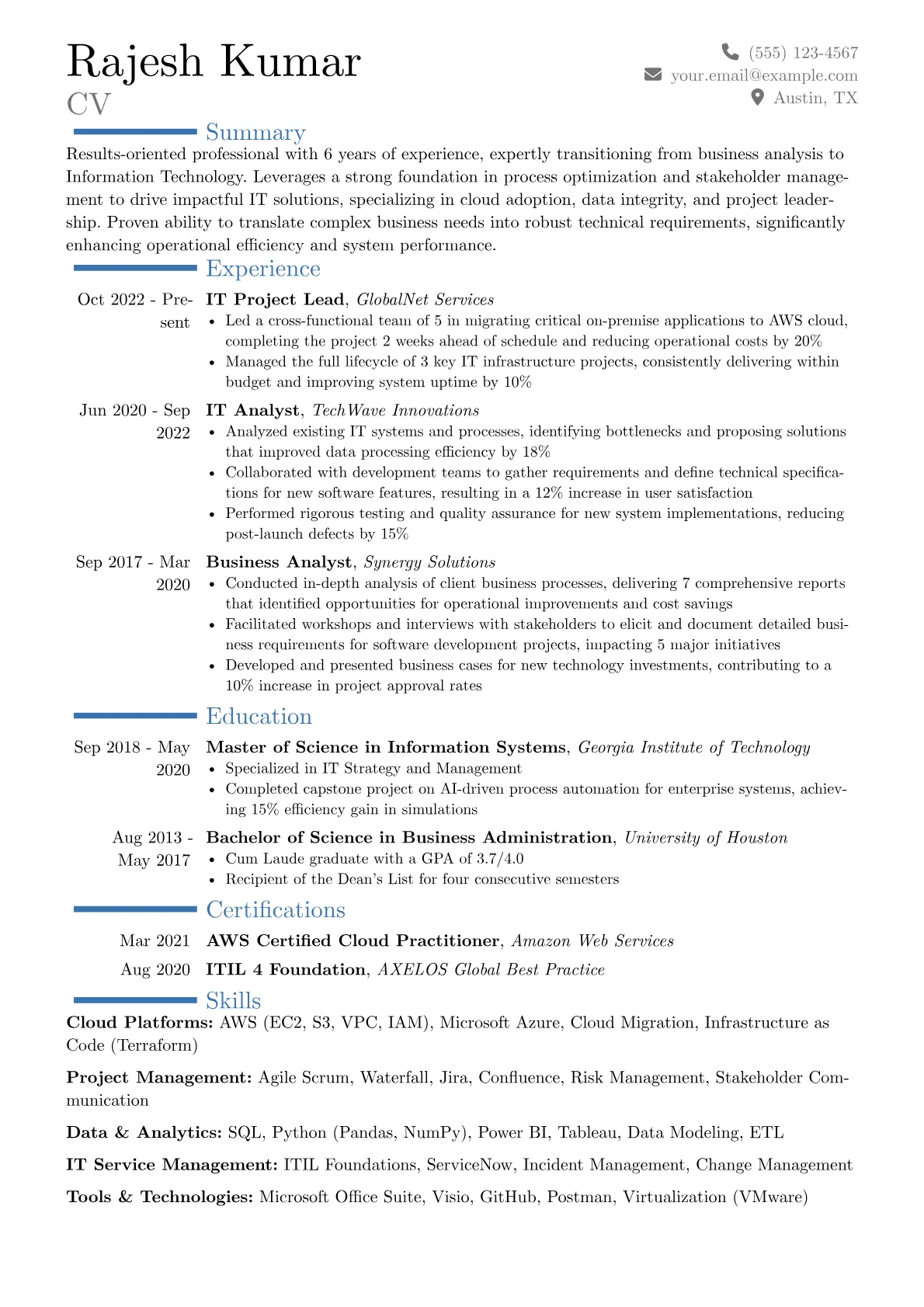 Career changer version - Page 1