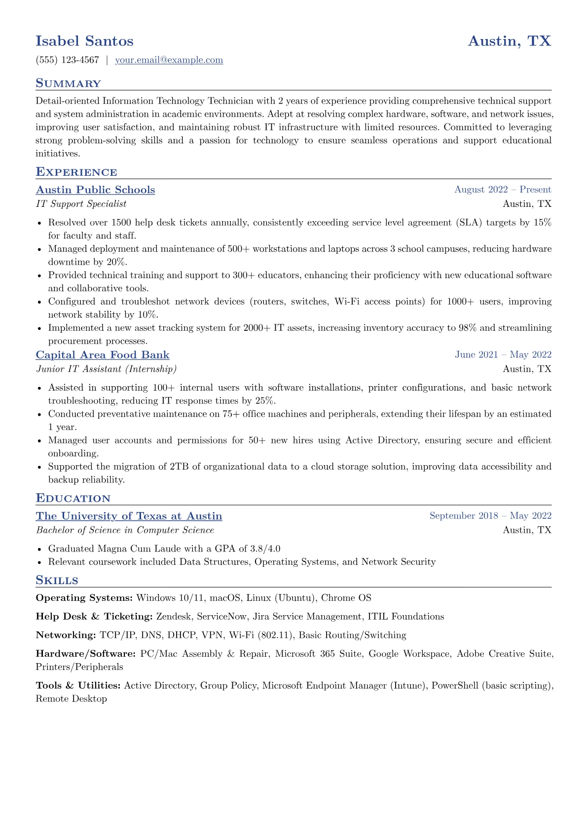 Information Technology version - Page 1