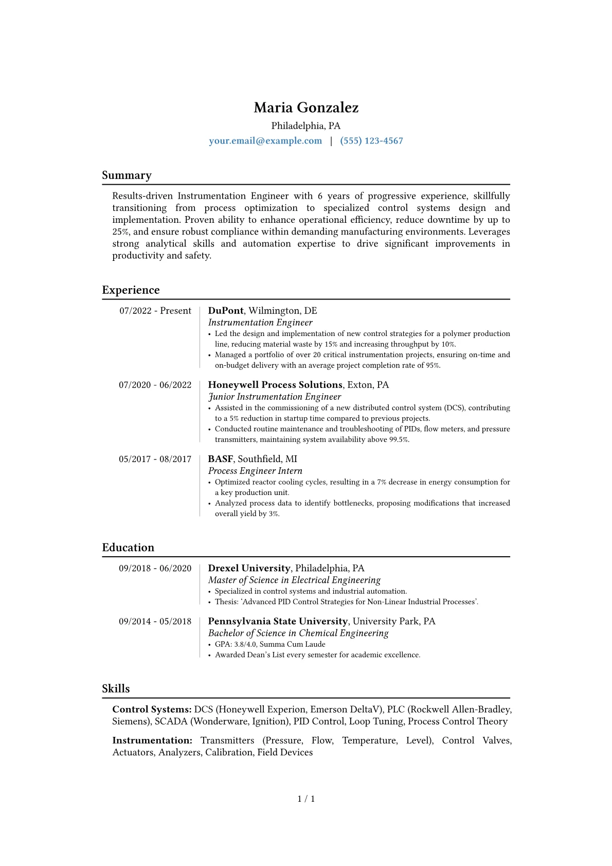 Career changer version - Page 1