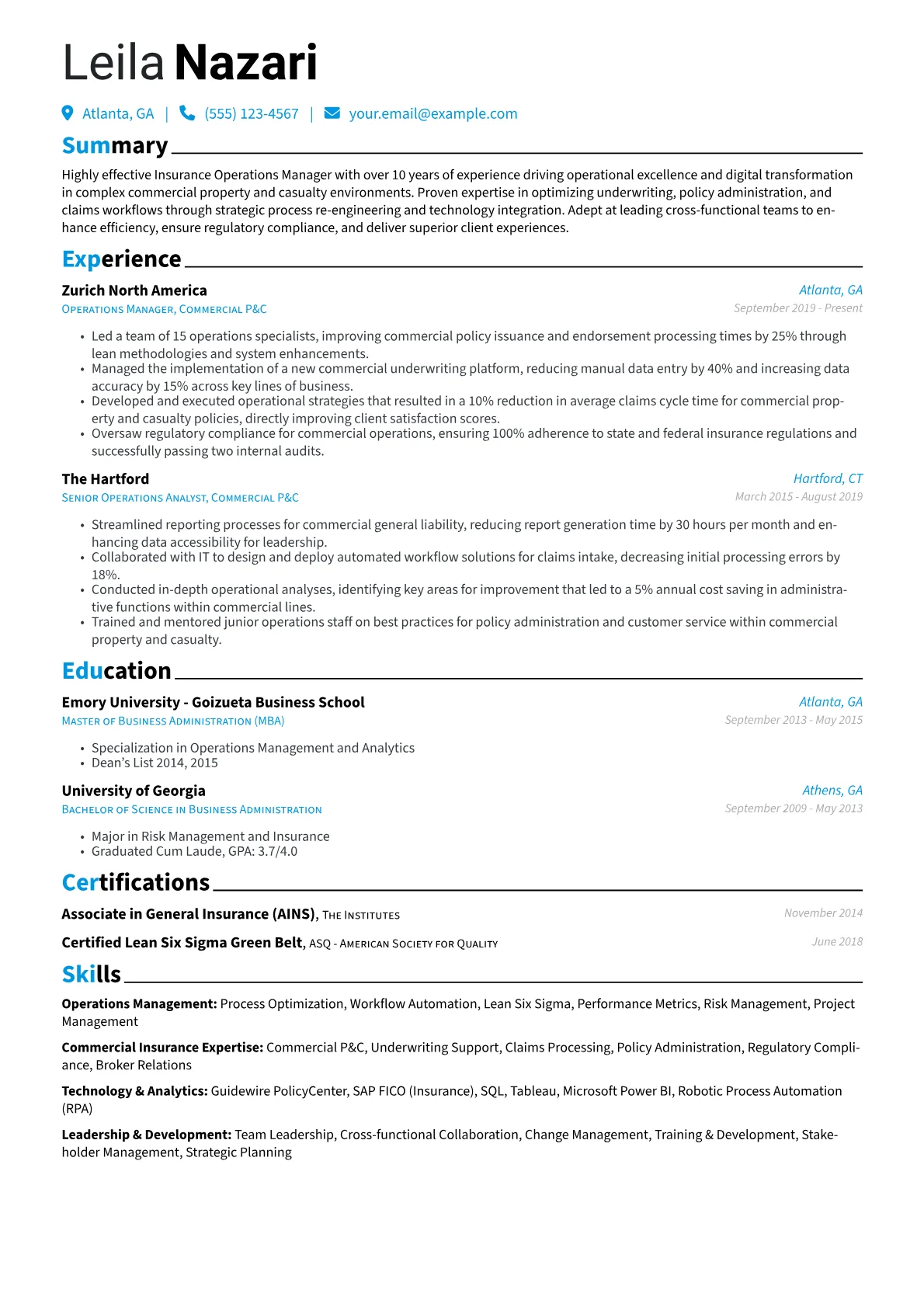 Commercial P&C version - Page 1