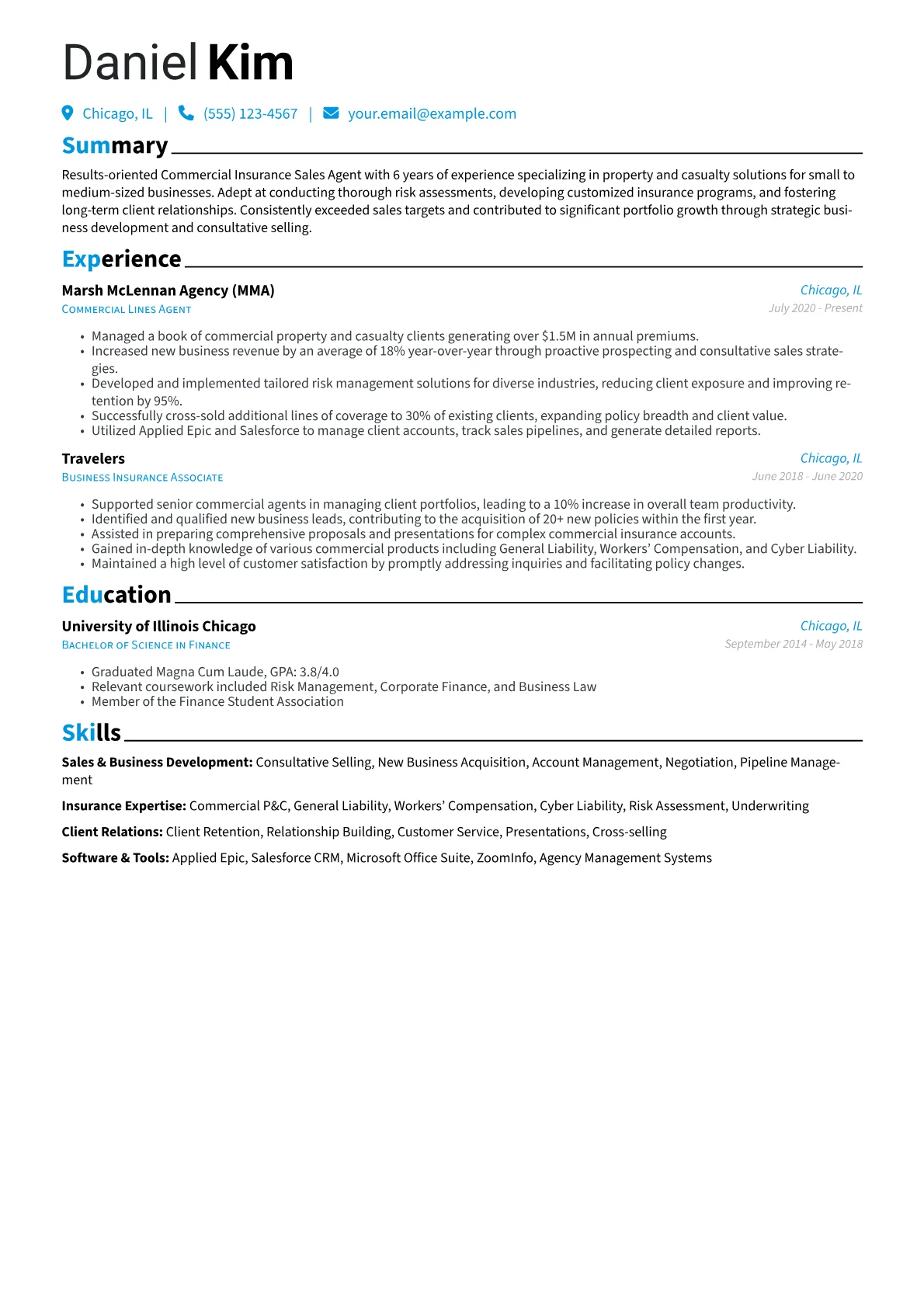 Commercial Insurance version - Page 1