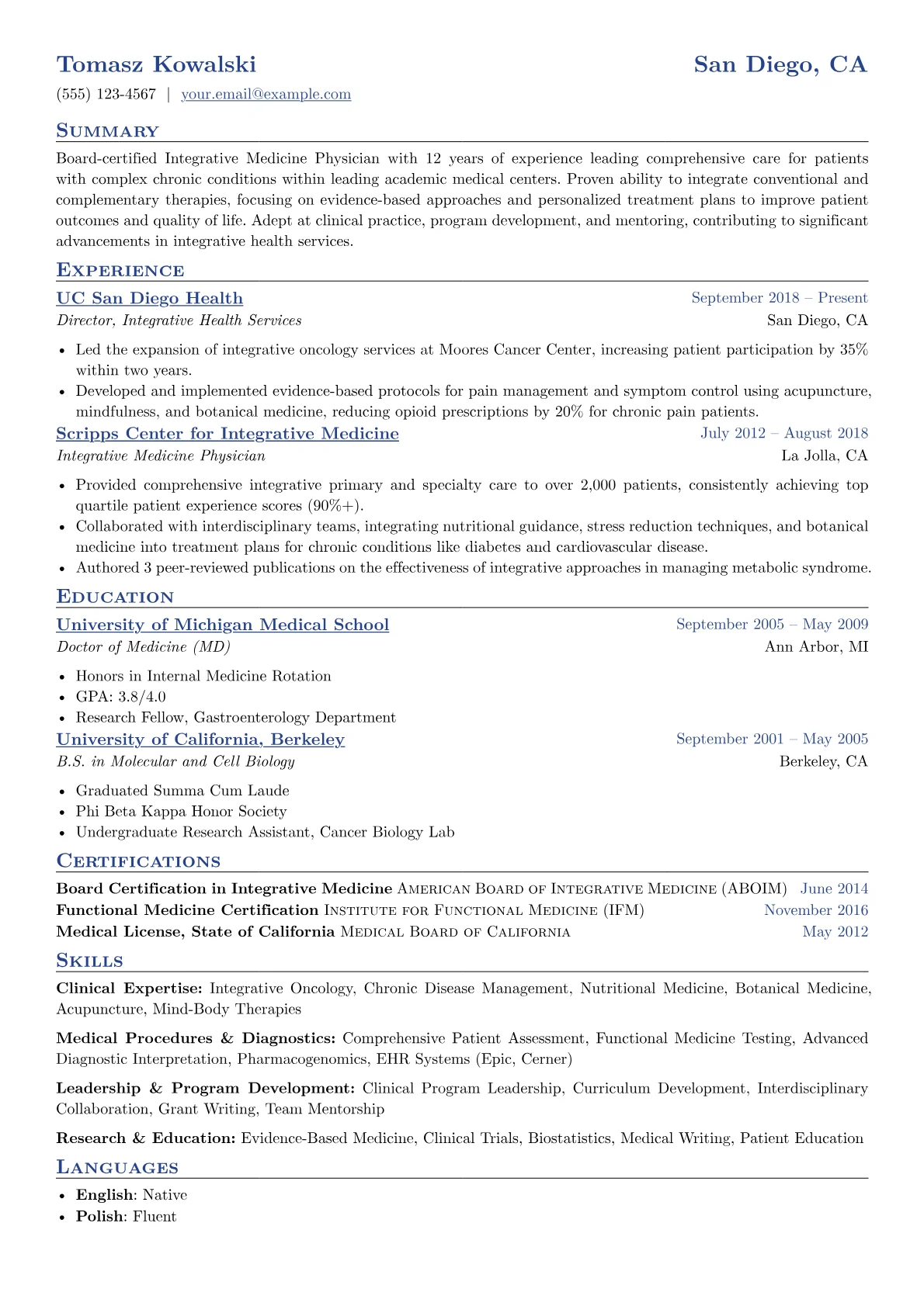 Integrative Medicine version - Page 1