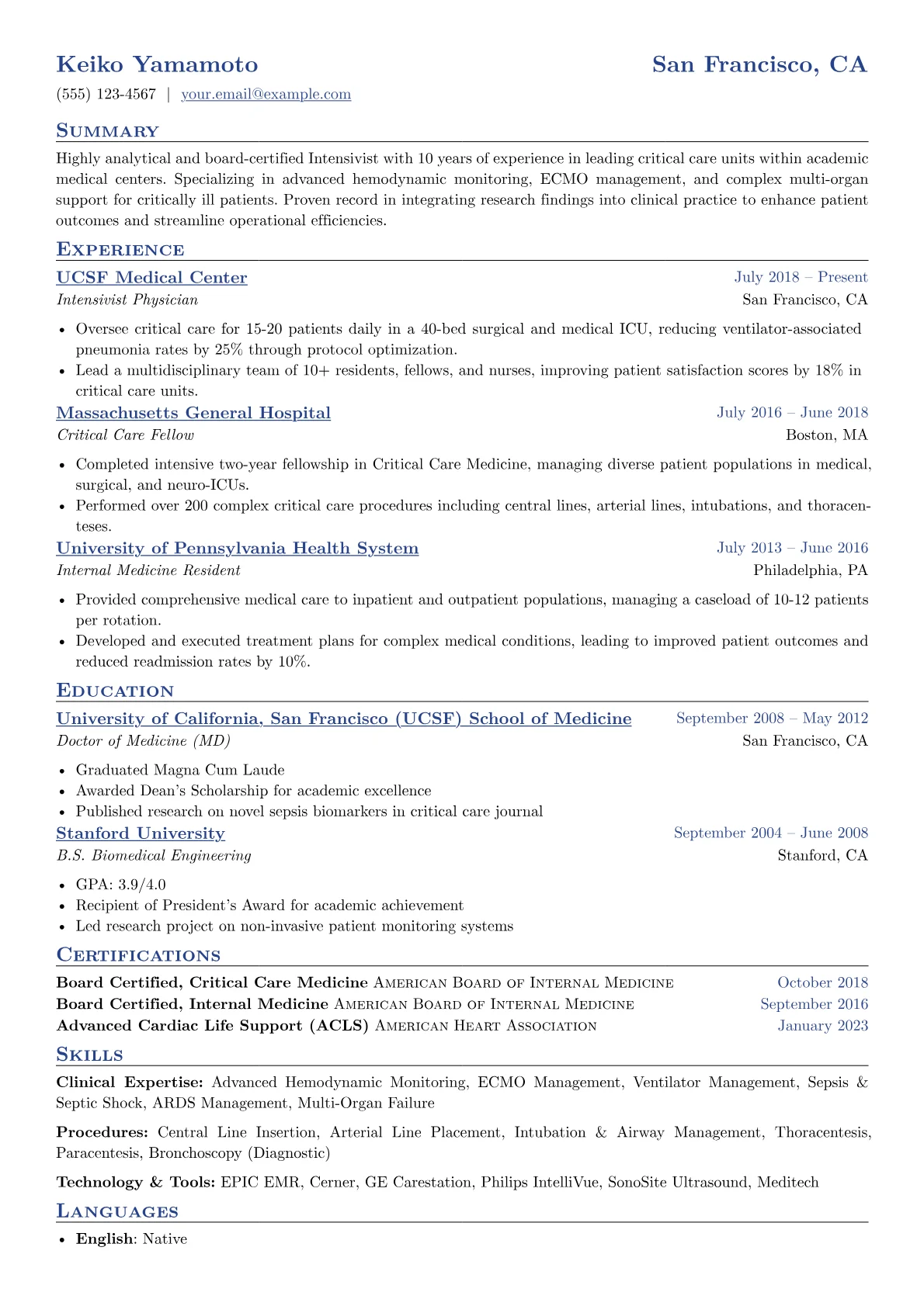 Clinical Expertise version - Page 1