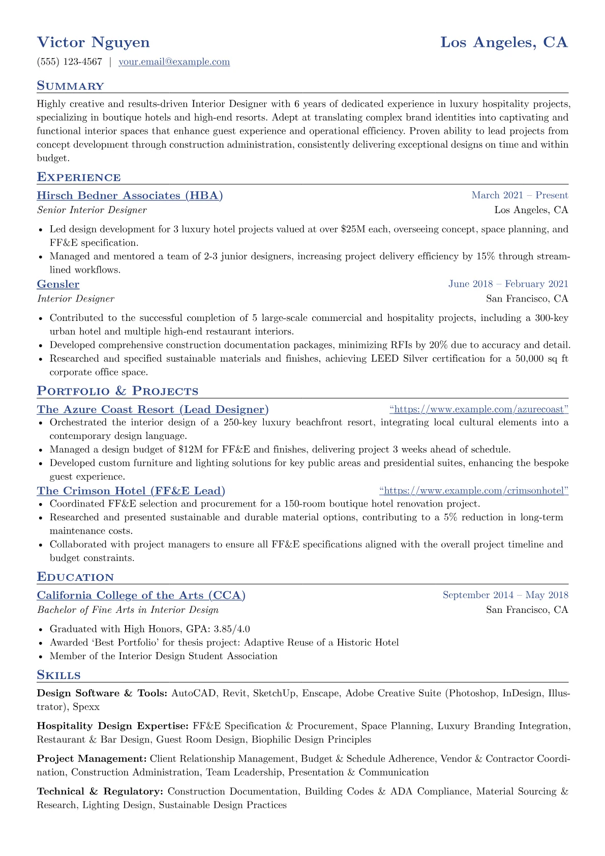 Luxury Hospitality version - Page 1